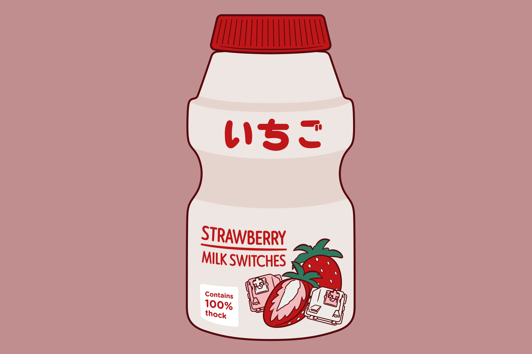 Japanese Anime Strawberry Milk Carton Cute Cow Notebook | Zazzle